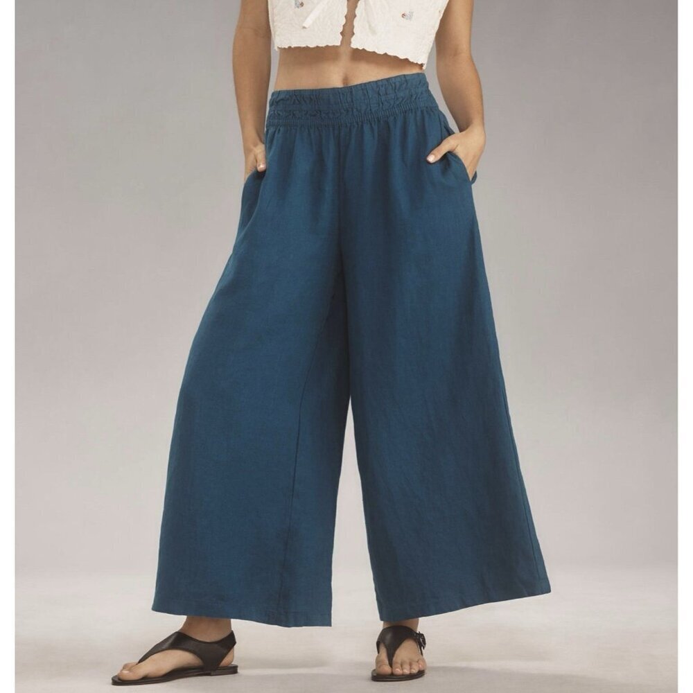 NWT Size XS - Anthropologie The Somerset Pull-On Pants (100% Linen) NWT US$ 118